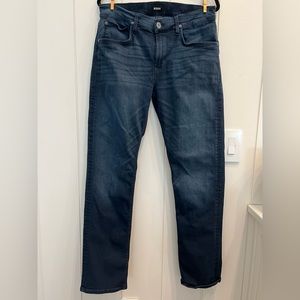 Hudson men’s Byron straight leg jeans. Dark wash. Size 34. Like new.